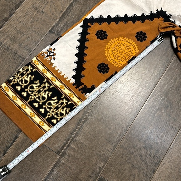 NWT MITARA HIGH WAIST WIDE LEG PRINTED LINEN PANTS SIZE M - Picture 6 of 16